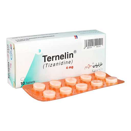 Ternelin 4mg Tablets (10 Tablets) – Muscle Relaxant for Spasm Relief