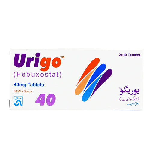 Urigo 40mg Tablets (20 Tablets) – Effective Management of Gout and Hyperuricemia