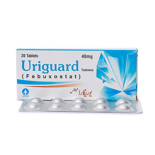 Uriguard 40mg Tablets (20 Tablets) – Effective Management of Gout and Hyperuricemia
