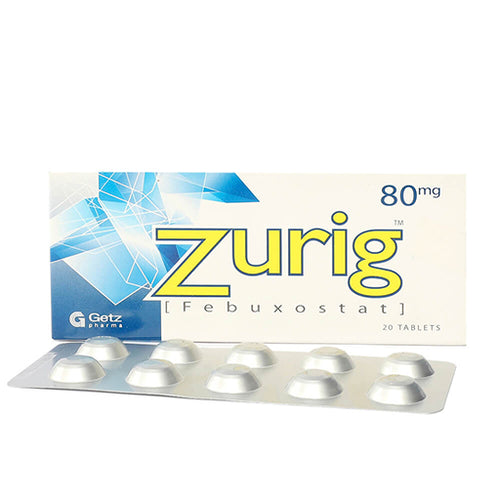 Zurig 80mg Tablets – 20 Tablets – Effective Urinary & Prostate Support