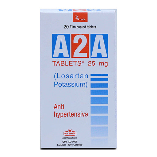 A2A 25mg Tablets – 20 Tablets – Effective Antihypertensive Support