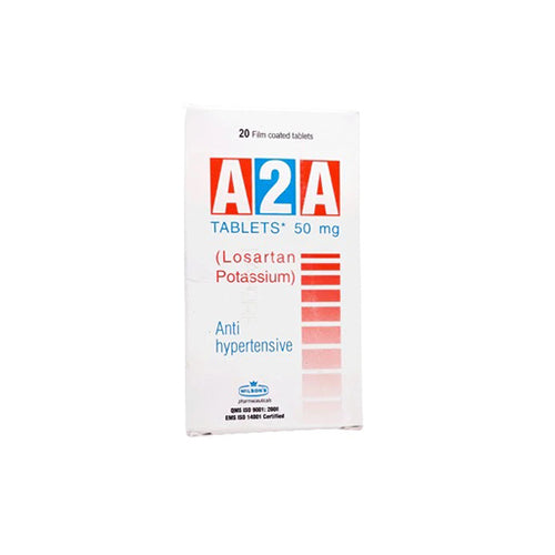 A2A 50mg Tablets – 20 Tablets – Effective Blood Pressure & Heart Support