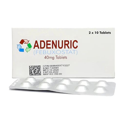 Adenuric 40mg Tablets – 20 Tablets – Effective Gout & Uric Acid Management