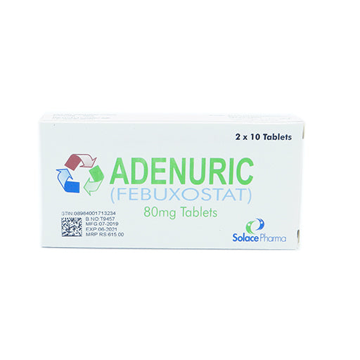 Adenuric 80mg Tablets – 20 Tablets – Advanced Gout & Uric Acid Management