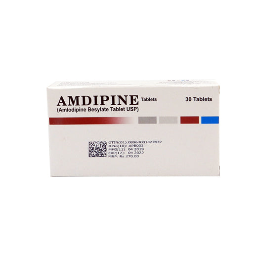 Amdipine 10mg Tablets – 30 Tablets – Effective Hypertension & Heart Health Support