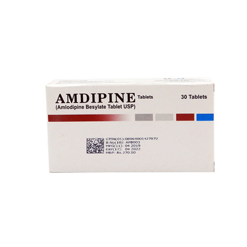 Amdipine 10mg Tablets – 30 Tablets – Effective Hypertension & Heart Health Support