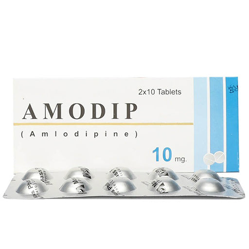 Amodip 10mg Tablets – 30 Tablets – Blood Pressure & Heart Health Support