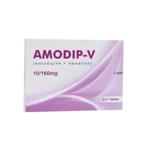 Amodip-V 10/160mg Tablets – 14 Tablets – Hypertension & Heart Health Support