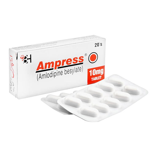 Ampress 10mg Tablets – 20 Tablets – Blood Pressure & Heart Health Support