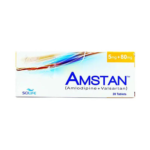 Amstan 5/80mg Tablets – 28 Tablets – Blood Pressure & Heart Health Support