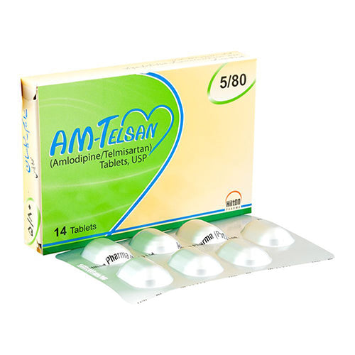 AM-Telsan 5/80mg Tablets – 14 Tablets – Blood Pressure & Heart Health Support
