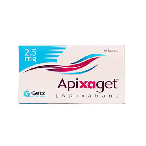 Apixaget 2.5mg Tablets – 30 Tablets – Blood Thinner & Heart Health Support