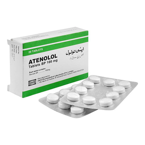Atenolol 100mg Tablets – 20 Tablets – Blood Pressure & Heart Support
