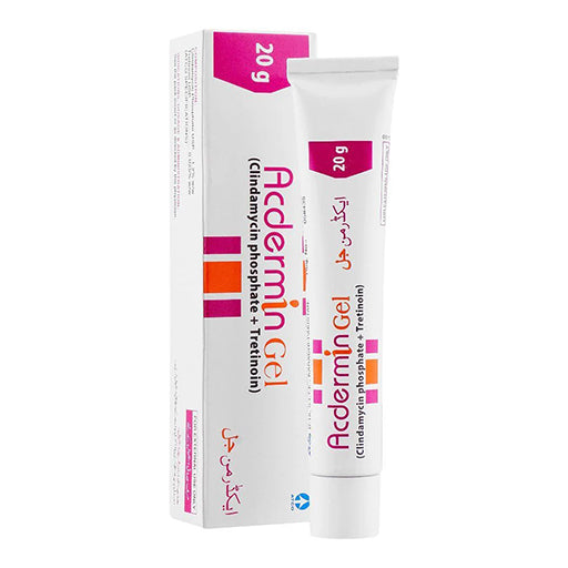 Acdermin Gel 20g – Clindamycin & Tretinoin Topical Gel for Acne and Pimples Treatment