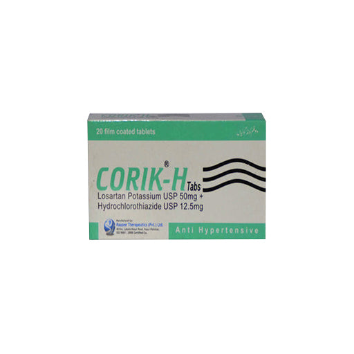 Corik-H 50/12.5mg Tablets – Cholesterol & Blood Pressure Management