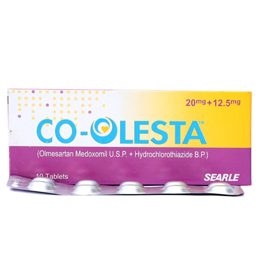 Co-Olesta 20/12.5mg Tablets – Effective Blood Pressure & Heart Health Support