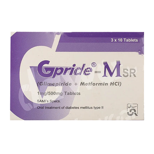 Gpride-M SR (1/500mg) 30 Tablets
