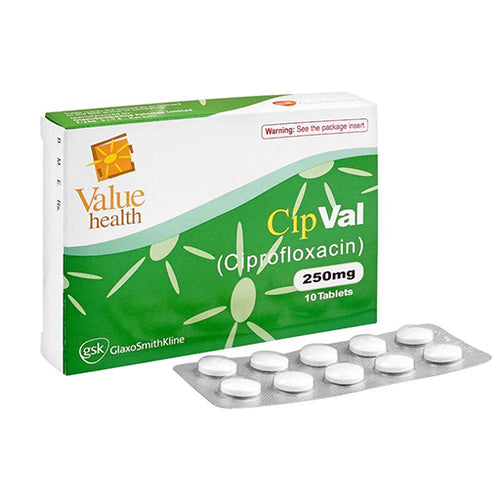 Cipval 250mg Tablets – Broad-Spectrum Antibiotic for Bacterial Infections
