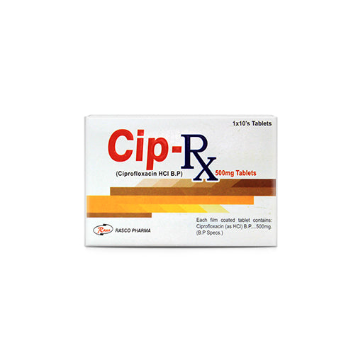 Cip-Rx 500mg Tablets – Broad-Spectrum Antibiotic for Bacterial Infections