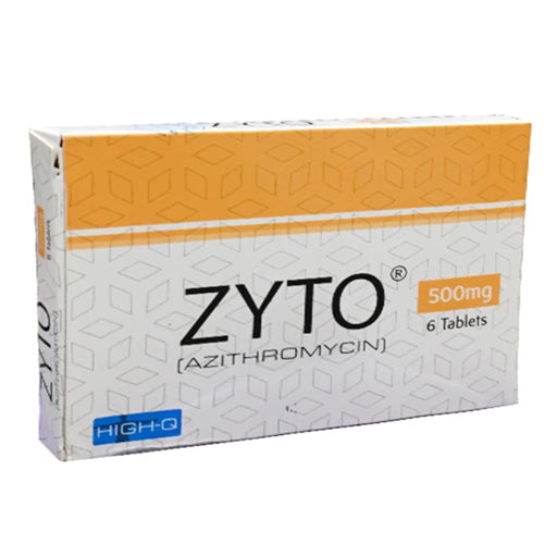 Zyto 500mg Tablets (6’s) – Azithromycin | Broad-Spectrum Antibiotic for Bacterial Infections