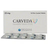 Carveda (25mg) 10 Tablets – Carvedilol Tablets for High Blood Pressure & Heart Failure Treatment