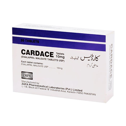 Cardace 10mg Tablets (20’s) – Ramipril ACE Inhibitor for Hypertension, Heart Failure & Kidney Protection