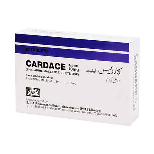 Cardace 10mg Tablets (20’s) – Ramipril ACE Inhibitor for Hypertension, Heart Failure & Kidney Protection