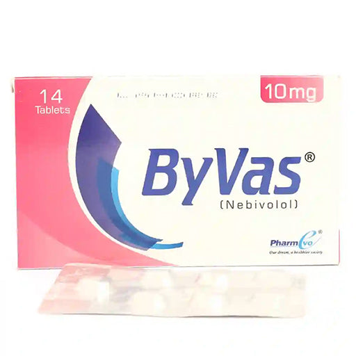 ByVas 10mg Tablets (14’s) – For High Blood Pressure & Angina Relief (Bisoprolol + Amlodipine)