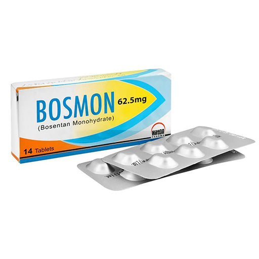 Bosmon 62.5mg Tablets (14’s) – Treatment for Pulmonary Arterial Hypertension (Bosentan)