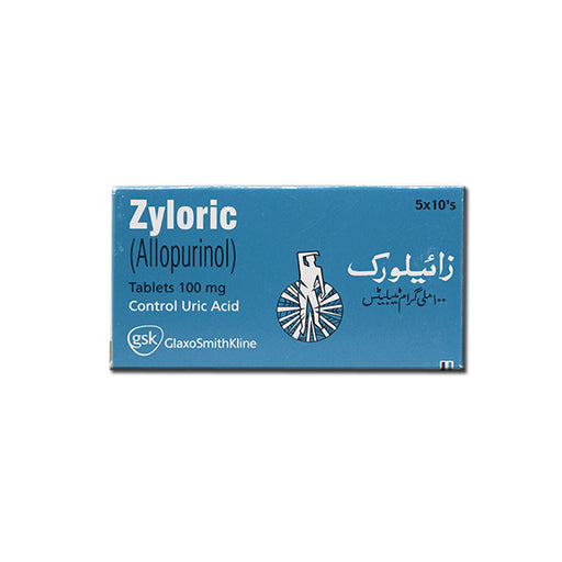 Zyloric 100mg Tablets (50’s) – Allopurinol | Uric Acid & Gout Treatment Medicine