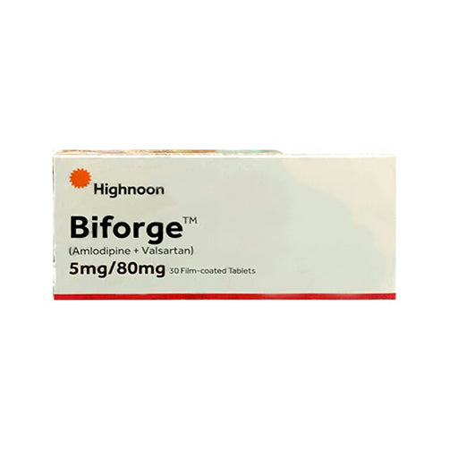 Biforge 5/80mg Tablets (30’s) – Dual Action Blood Pressure Management (Amlodipine + Valsartan)