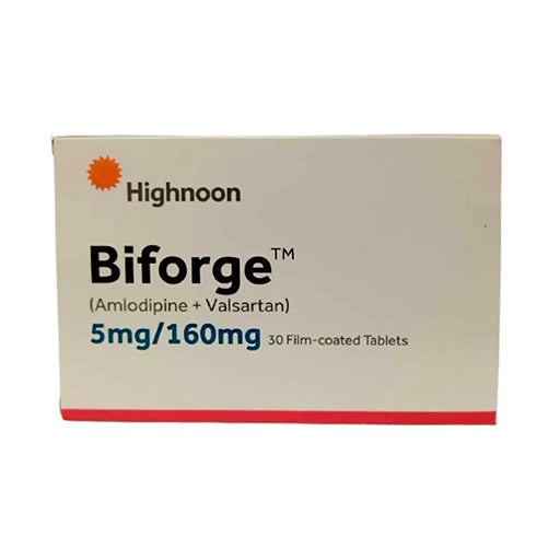 Biforge 5/160mg Tablets (30’s) – Dual Action Blood Pressure Control (Amlodipine + Valsartan)