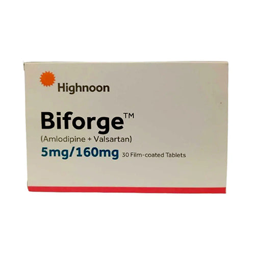 Biforge 5/160mg Tablets (30’s) – Dual Action Blood Pressure Control (Amlodipine + Valsartan)
