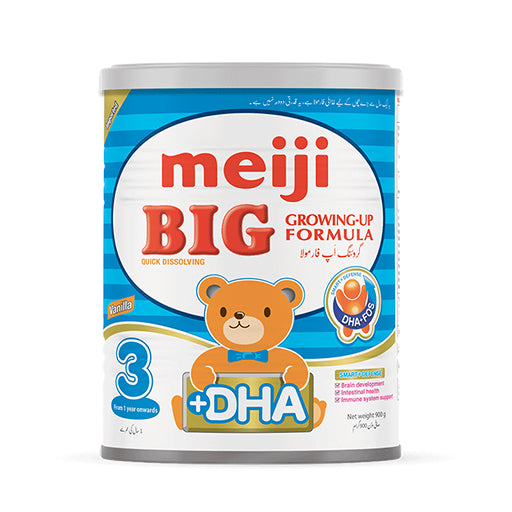 Meiji BIG Growing‑Up Formula Stage 3 – 900g Tin | Complete Nutrition for Toddlers 1+ (Vanilla)