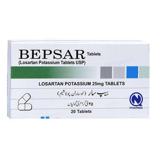 Bepsar 25mg Tablets – 20 Tablets | Eplerenone | Potassium-Sparing Diuretic for Heart Failure & Hypertension