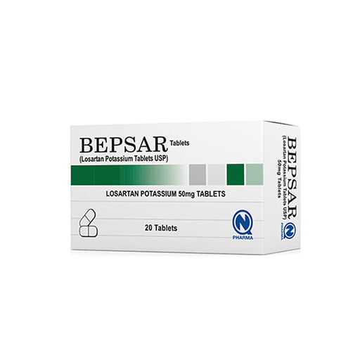 Bepsar 50mg Tablets – 20 Tablets | Eplerenone | Potassium-Sparing Diuretic for Heart Failure & Hypertension