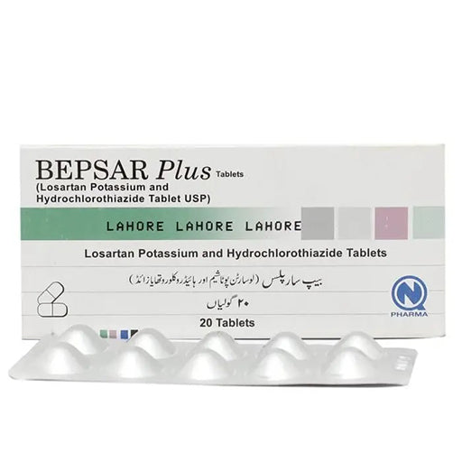Bepsar Plus 50/12.5mg Tablets – 20 Tablets | Eplerenone + Hydrochlorothiazide | Dual Action for Hypertension & Heart Failure