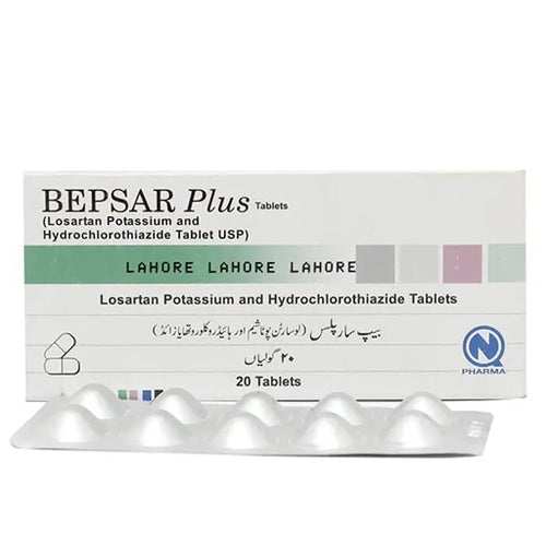 Bepsar Plus 50/12.5mg Tablets – 20 Tablets | Eplerenone + Hydrochlorothiazide | Dual Action for Hypertension & Heart Failure