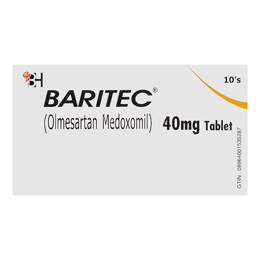 Baritec 40mg Tablets – 10 Tablets | Olmesartan Medoxomil | High Blood Pressure Treatment