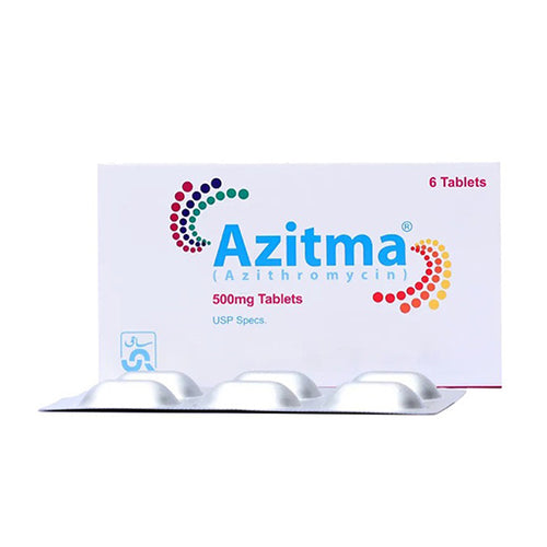 Azitma 500mg Tablets – 6 Tablets – Broad-Spectrum Antibiotic