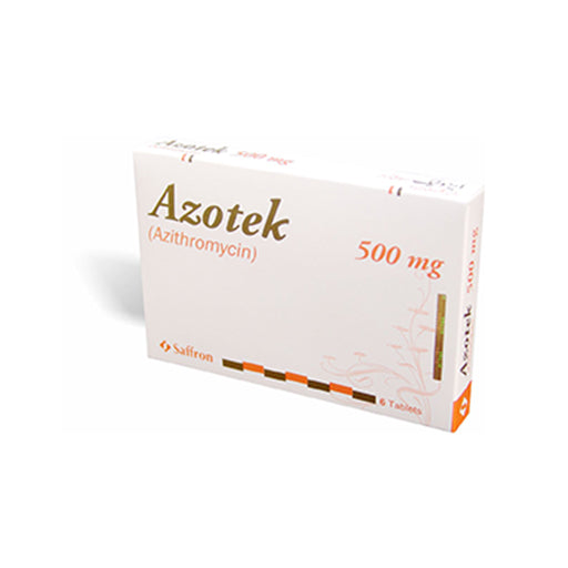 Azotek 500mg Tablets – 6 Tablets – Broad-Spectrum Antibiotic