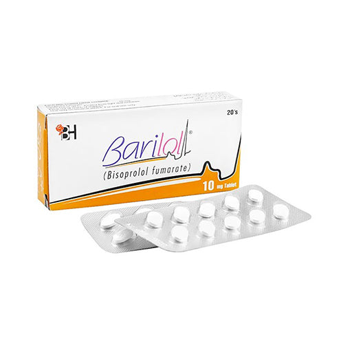 Barilol 10mg Tablets – 20 Tablets | Beta-Blocker for Hypertension & Heart Health