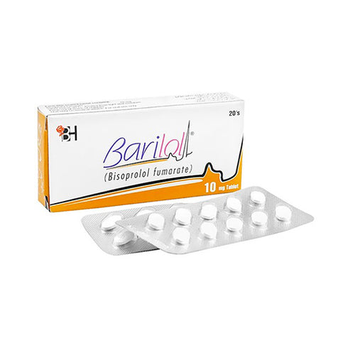 Barilol 10mg Tablets – 20 Tablets | Beta-Blocker for Hypertension & Heart Health