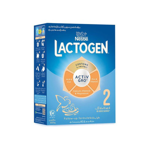 Nestlé Lactogen 2 Follow-Up Infant Formula – 800g | Balanced Growth Nutrition for Babies 6 – 12 Months