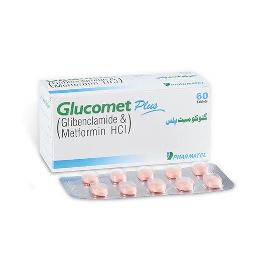 Glucomet Plus (5/500mg) 60 Tablets