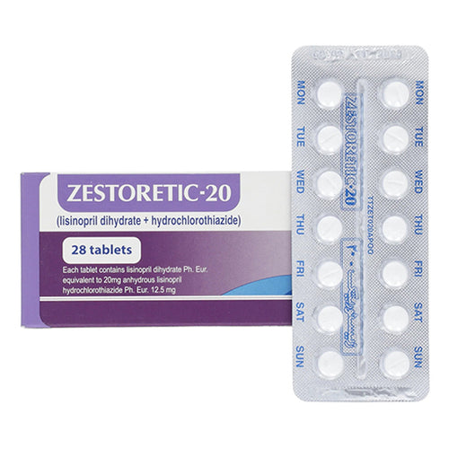 Zestoretic (20/25mg) Tablets – Lisinopril + Hydrochlorothiazide | Dual Action Blood Pressure Control (28’s)