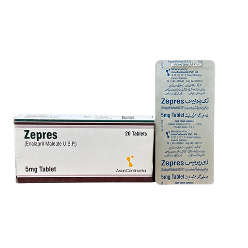 Zepres 5mg Tablets (20’s) – Amlodipine | Calcium Channel Blocker for High Blood Pressure & Chest Pain