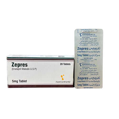 Zepres 5mg Tablets (20’s) – Amlodipine | Calcium Channel Blocker for High Blood Pressure & Chest Pain