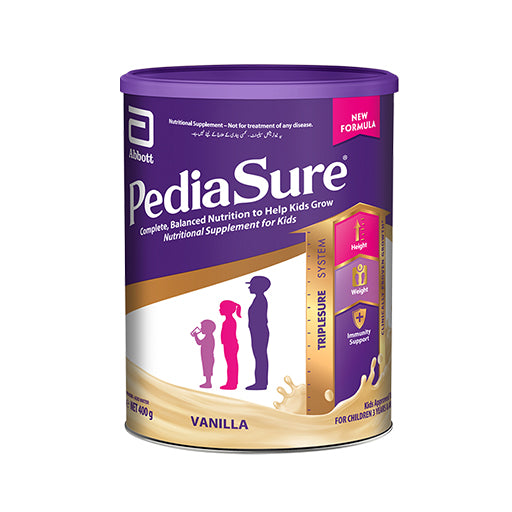 PediaSure Complete Balanced Nutrition – 400 g Tin | Growth & Immune Support for Kids 1–10 Years