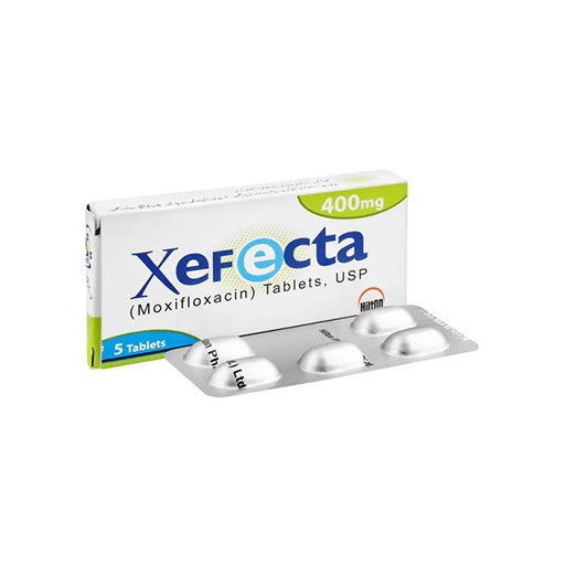 Xefecta 400mg Tablets (5’s) – Moxifloxacin | Broad-Spectrum Antibiotic for Bacterial Infections
